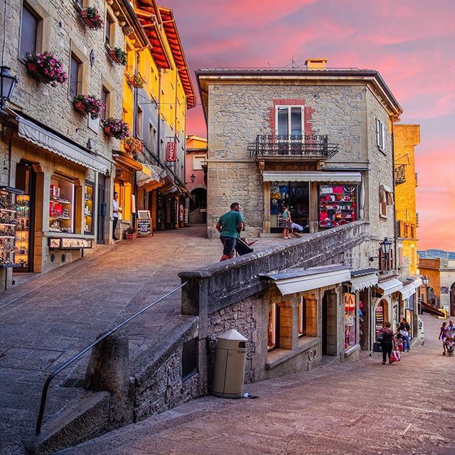 Vista de la calle de San Marino